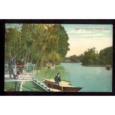 CIUDAD DE BUENOS AIRES LAGO DE PALERMO ARGENTINA ANTIGUA TARJETA POSTAL